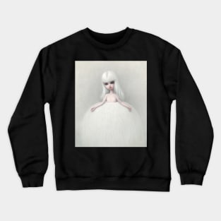 girl in a fur skirt - Mark Ryden Crewneck Sweatshirt